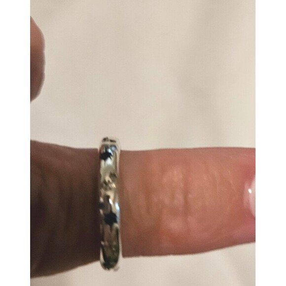 Sterling Silver Ring Women Stackable Eternity Cute For Teen Girls Size 6 Only - Picture 7 of 8